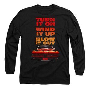Pontiac Unisex Adult Blow It Out Gto Long-Sleeved T-Shirt / Black